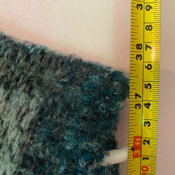 Soft Surroundings Women's size Large Blue Chunky Knit Duster Long Cardigan - Picture 7 of 7
